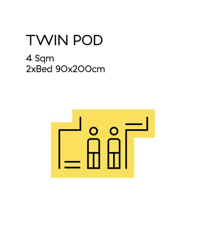 Wom Beach Pod Hotel - A Member Of Brown Hotels 텔아비브 객실 사진